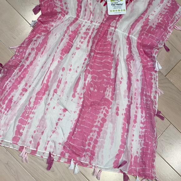 The original Flap Happy Kailea Kaftan beach cover up paradise pink - Picture 3 of 12